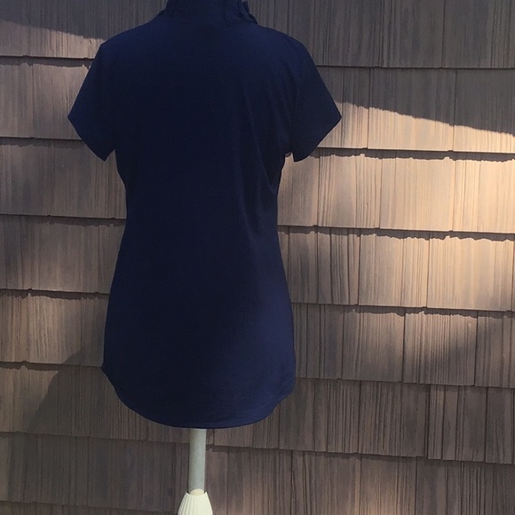 Susie in the City Navy Short sleeve Top, size L - Picture 5 of 6